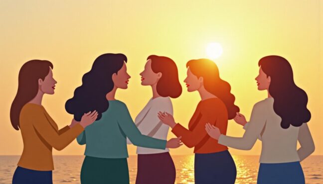 ฉากแสดงความสามัคคีและแรงบันดาลใจของผู้หญิงจากภาพยนตร์ Christy