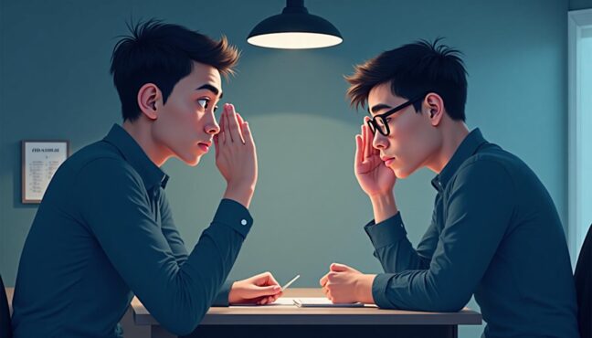 ฉากจากซีรีส์ Burnout Syndrome แสดงความสัมพันธ์ระหว่างตัวละครหลัก