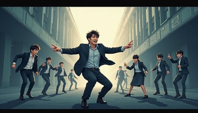 ฉากแอคชั่นการต่อสู้ในซีรีส์ The Manipulated ที่แสดงให้เห็นการต่อต้านของตัวละครหลัก