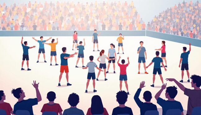 デフリンピックの競技シーン:選手たちの熱い戦い