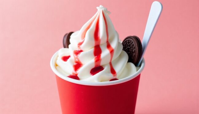 マックフルーリー苺オレオクッキーの実物写真