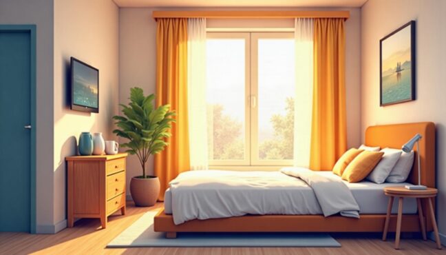 イベント後にくつろげる快適なホテルルーム