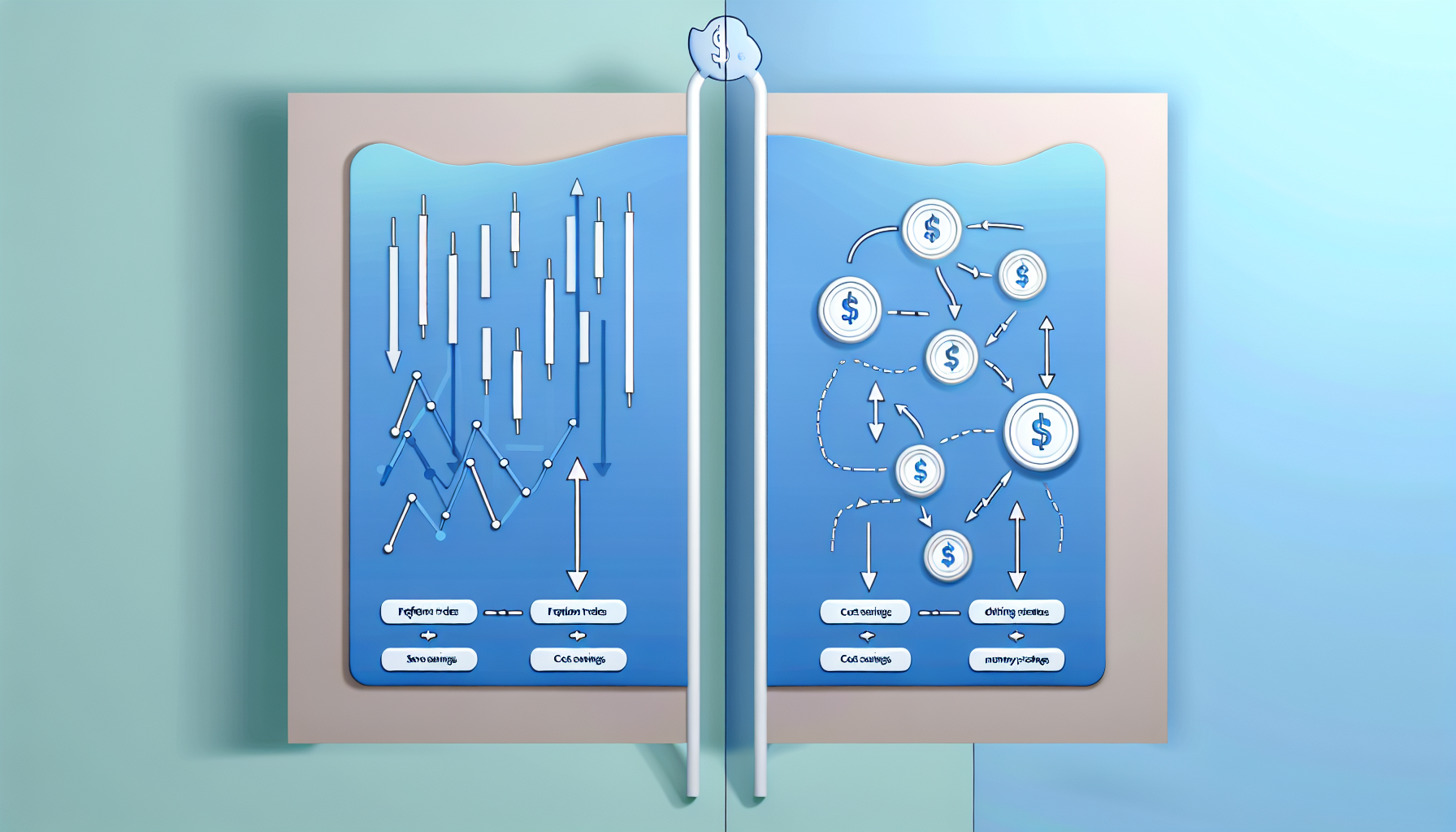거래 빈도에 따른 수수료 비교 차트