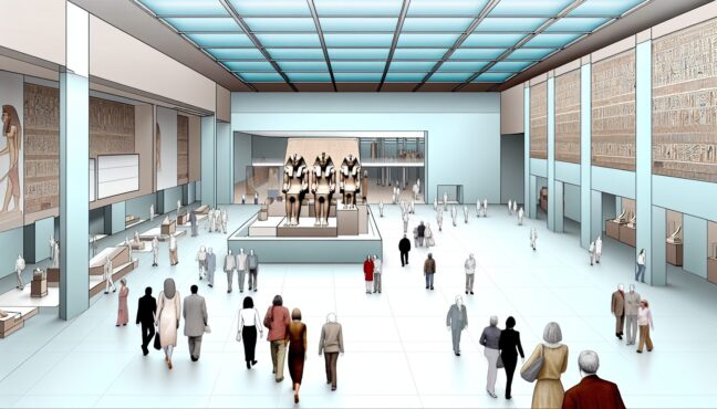 이집트 대박물관 내부 전시관 전경