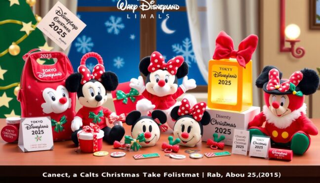 도쿄디즈니랜드에서 판매되는 크리스마스 한정 굿즈 컬렉션