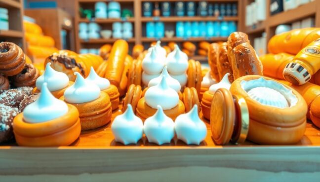 성심당의 대표 빵들이 진열대에 놓인 모습