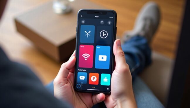 다양한 OTT 앱 아이콘이 표시된 스마트폰 화면