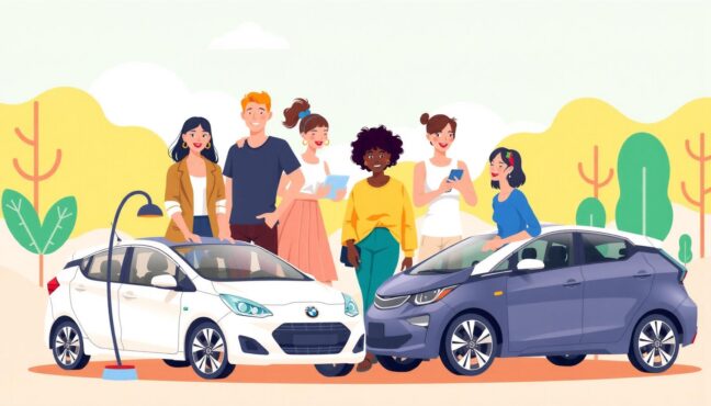 친환경 미래 모빌리티를 상징하는 이미지