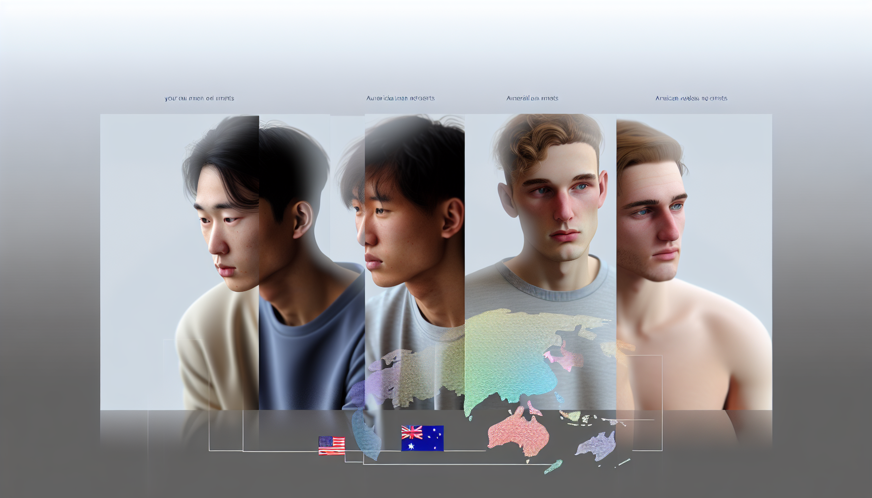 전 세계 젊은 남성들의 고민을 나타내는 상징적 이미지