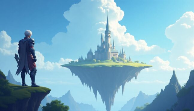 아이온2의 환상적인 그래픽과 공중 도시 배경