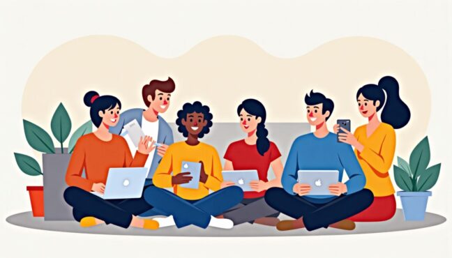 게임 커뮤니티에서 정보를 공유하는 게이머들