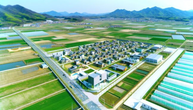 도시와 농촌의 장점을 모두 갖춘 충청권 도농복합시의 전경