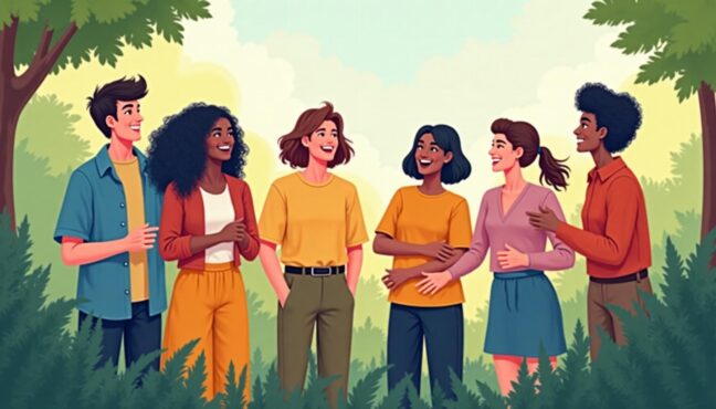 လူငယ်အုပ်စု TikTok ဗီဒီယိုရိုက်ကူးနေပုံ