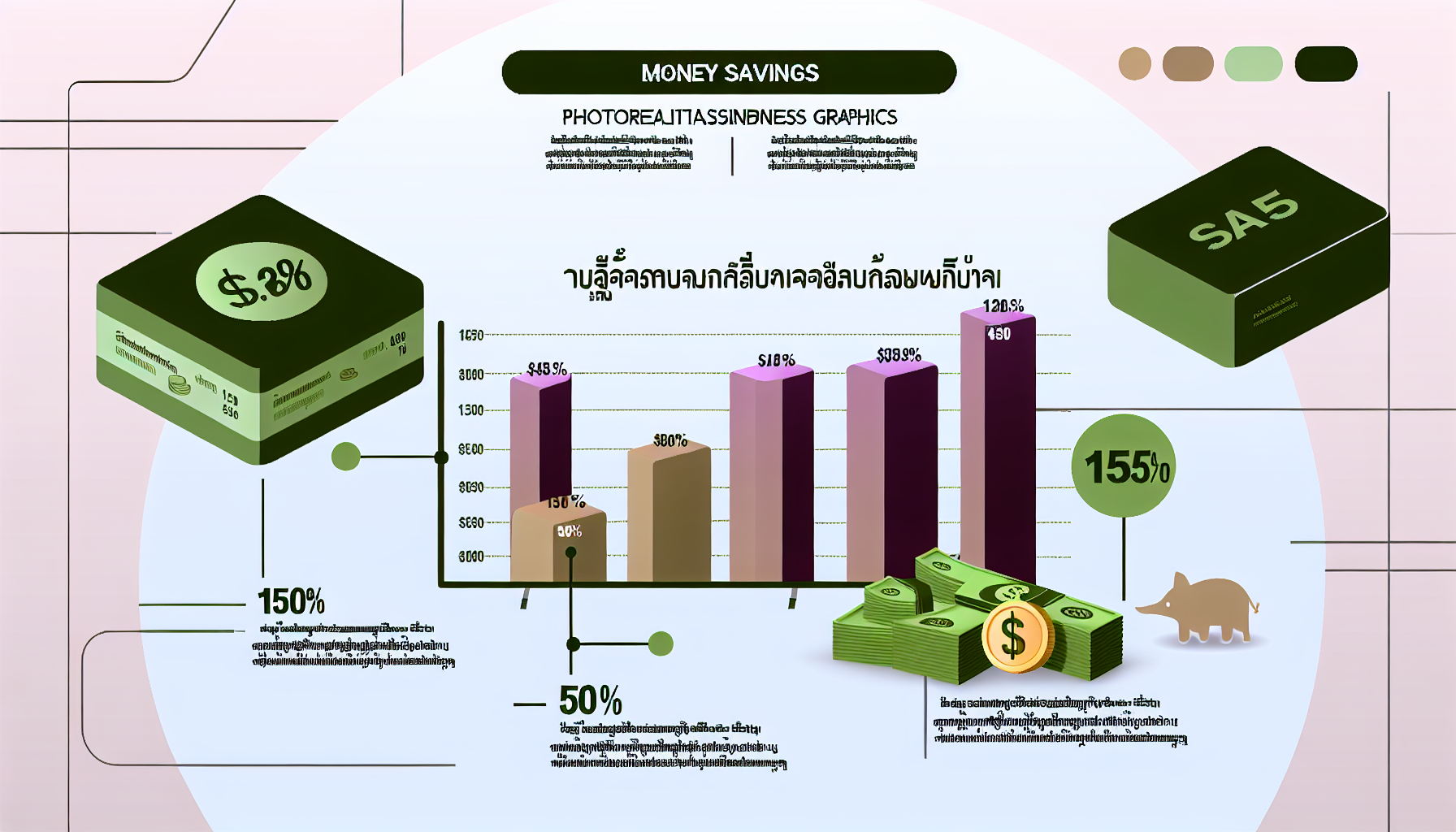 กราฟแสดงการประหยัดเงินจากการใช้สิทธิคนละครึ่งพลัส