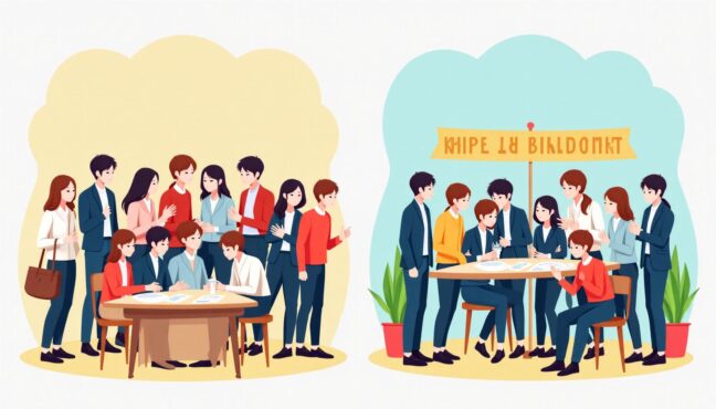 ภาพเปรียบเทียบงานแฟนมีตและแฟนไซน์ K-pop