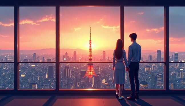 スカイロビーから見える東京タワーの絶景