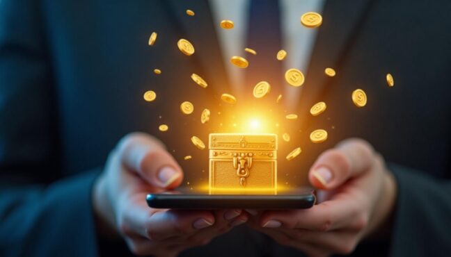 超PayPay祭の宝箱くじで当選を喜んでいるイメージ