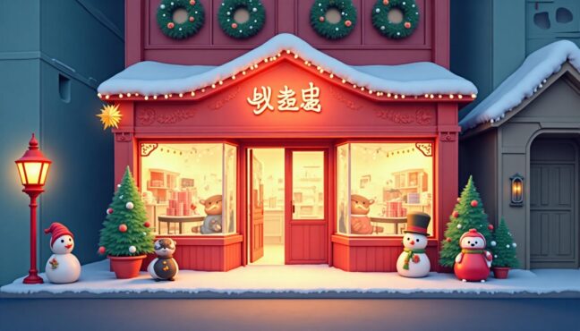 성수동 가나디 크리스마스 팝업스토어 외부 전경