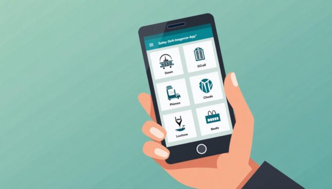 설치된 다양한 안전 앱들