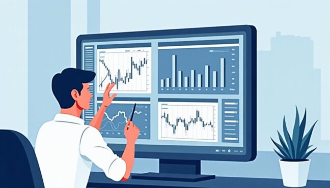 주식 투자 시 고려해야 할 리스크 관리 개념을 표현한 이미지
