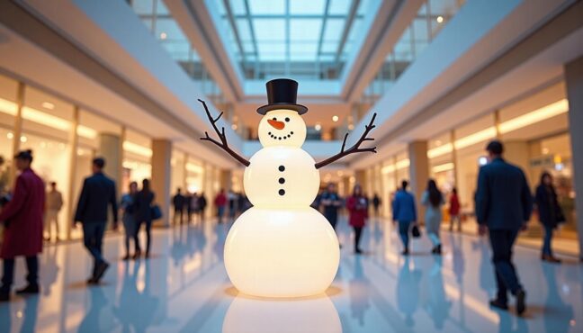 สโนว์แมนน่ารักๆ ที่ Central Embassy