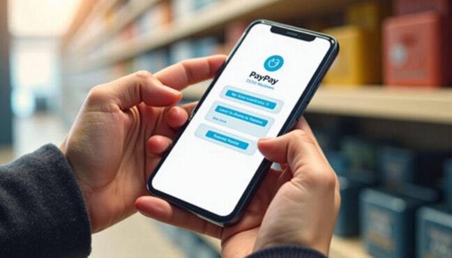 PayPayステップの達成状況をスマホで確認している様子